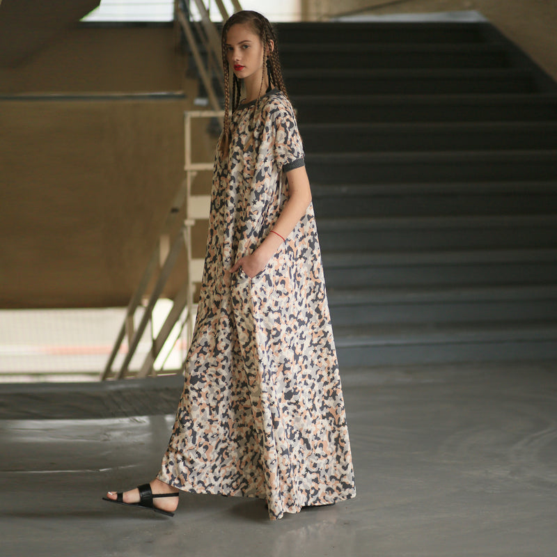 Camouflage Silky Dress