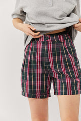 🍦Summer 2022  - Shasha Shorts - Yale Green checkered