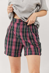 🍦Summer 2022  - Shasha Shorts - Yale Green checkered