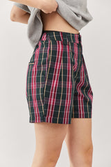 🍦Summer 2022  - Shasha Shorts - Yale Green checkered