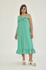 🌼Spring/Summer 2023 - 🎀 Bow dress - Retro green