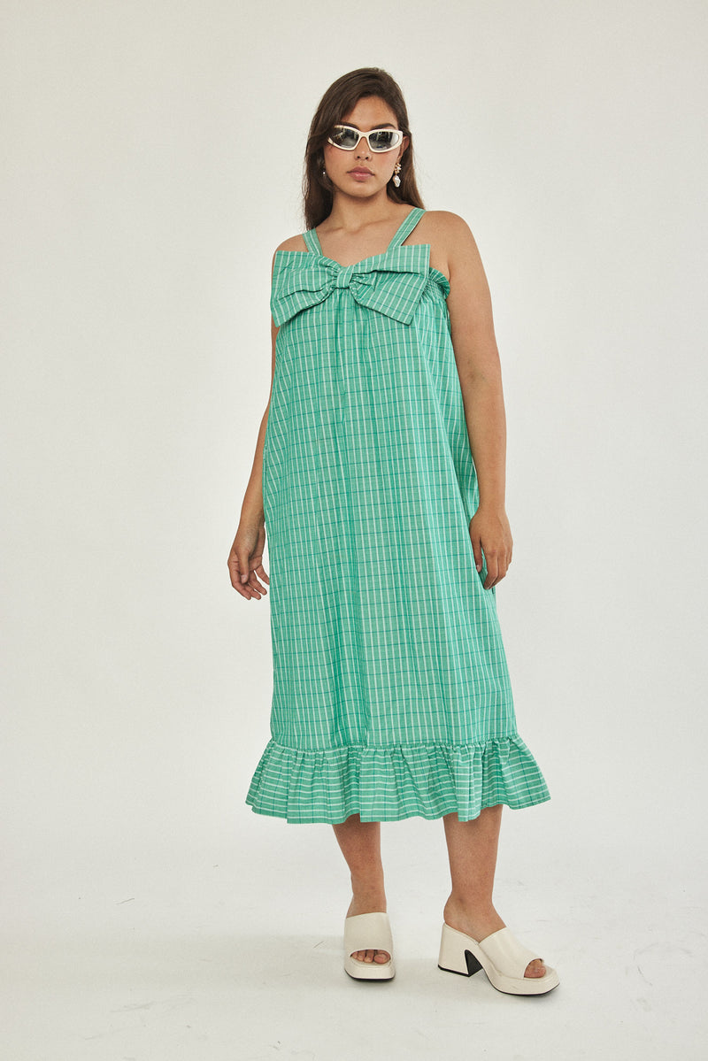 🌼Spring/Summer 2023 - 🎀 Bow dress - Retro green