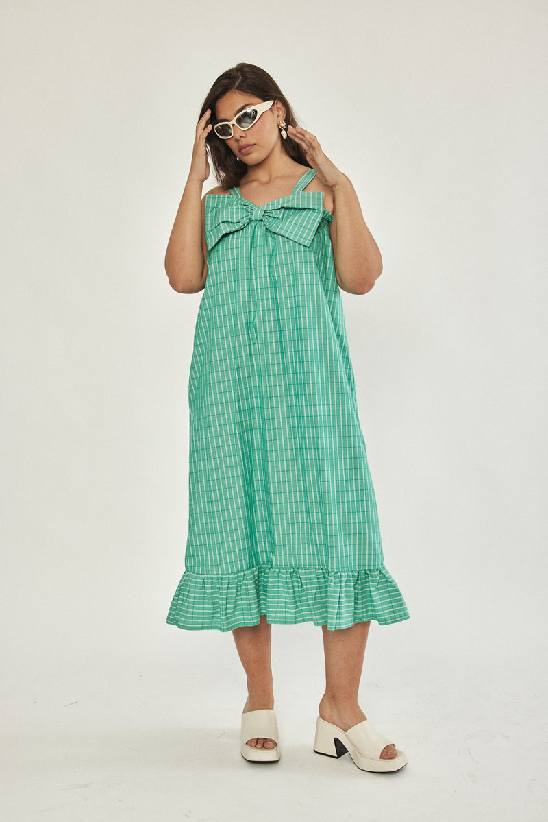 🌼Spring/Summer 2023 - 🎀 Bow dress - Retro green