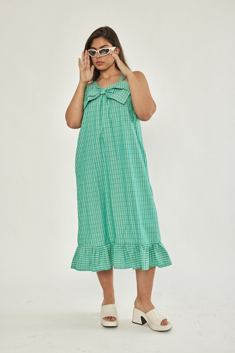 🌼Spring/Summer 2023 - 🎀 Bow dress - Retro green