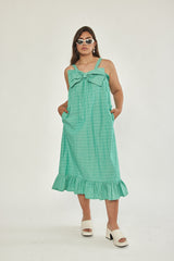 🌼Spring/Summer 2023 - 🎀 Bow dress - Retro green