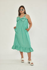 🌼Spring/Summer 2023 - 🎀 Bow dress - Retro green
