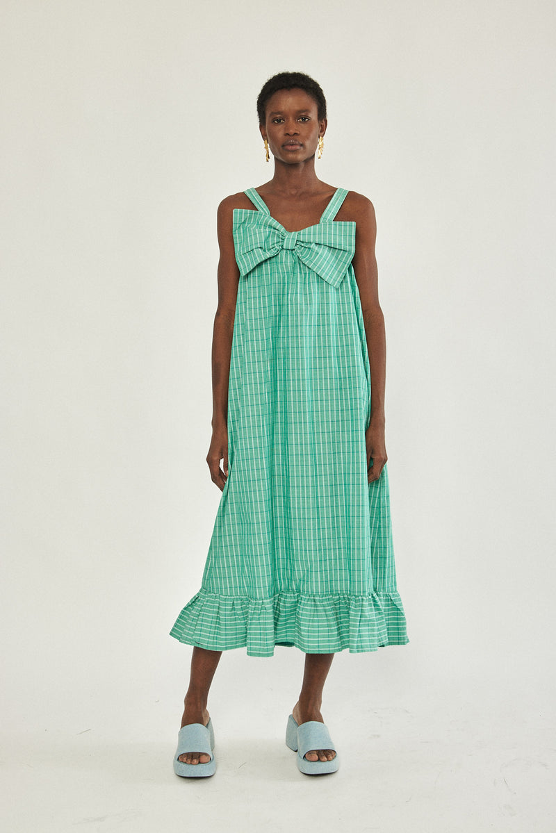 🌼Spring/Summer 2023 - 🎀 Bow dress - Retro green