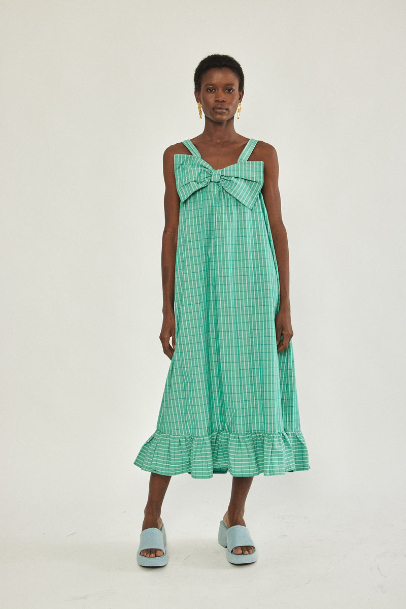 🌼Spring/Summer 2023 - 🎀 Bow dress - Retro green