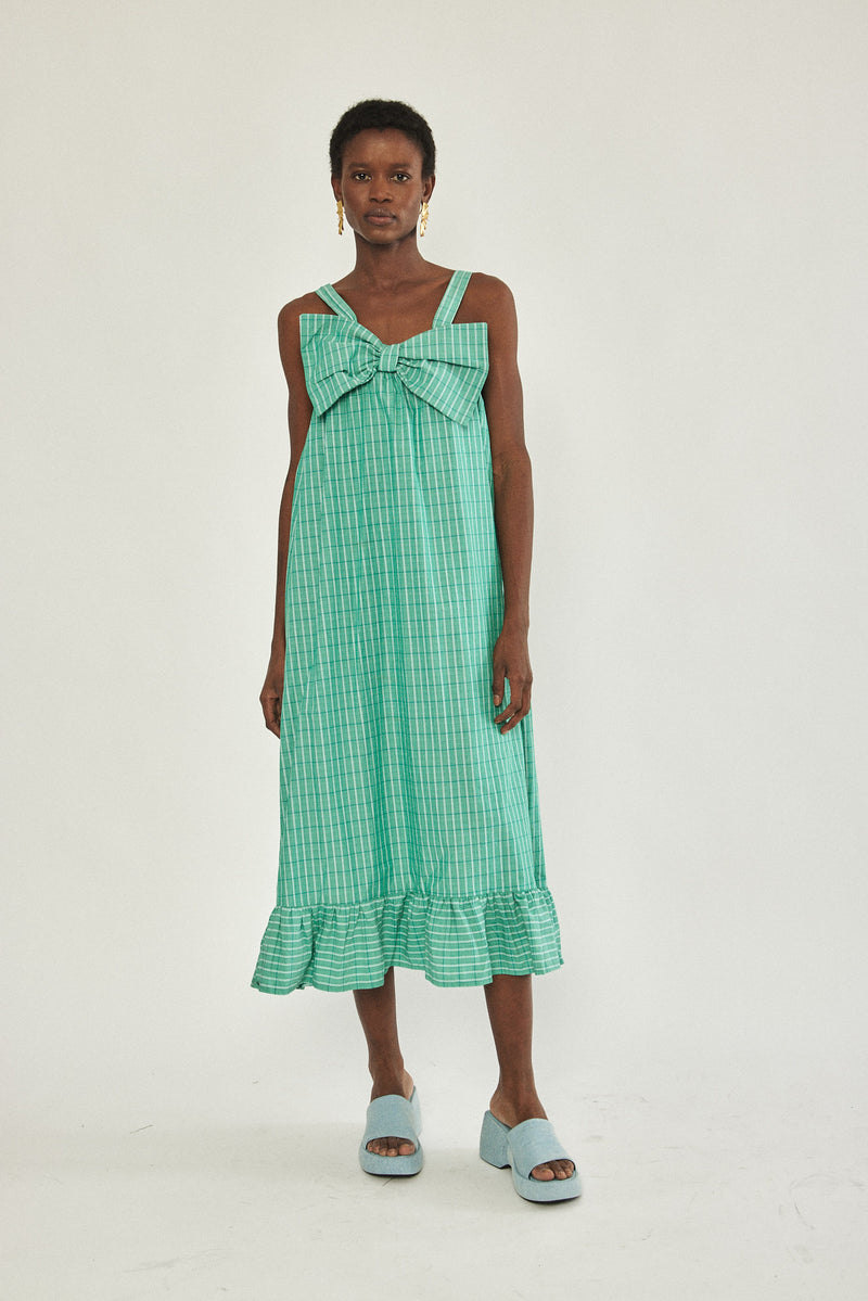 🌼Spring/Summer 2023 - 🎀 Bow dress - Retro green