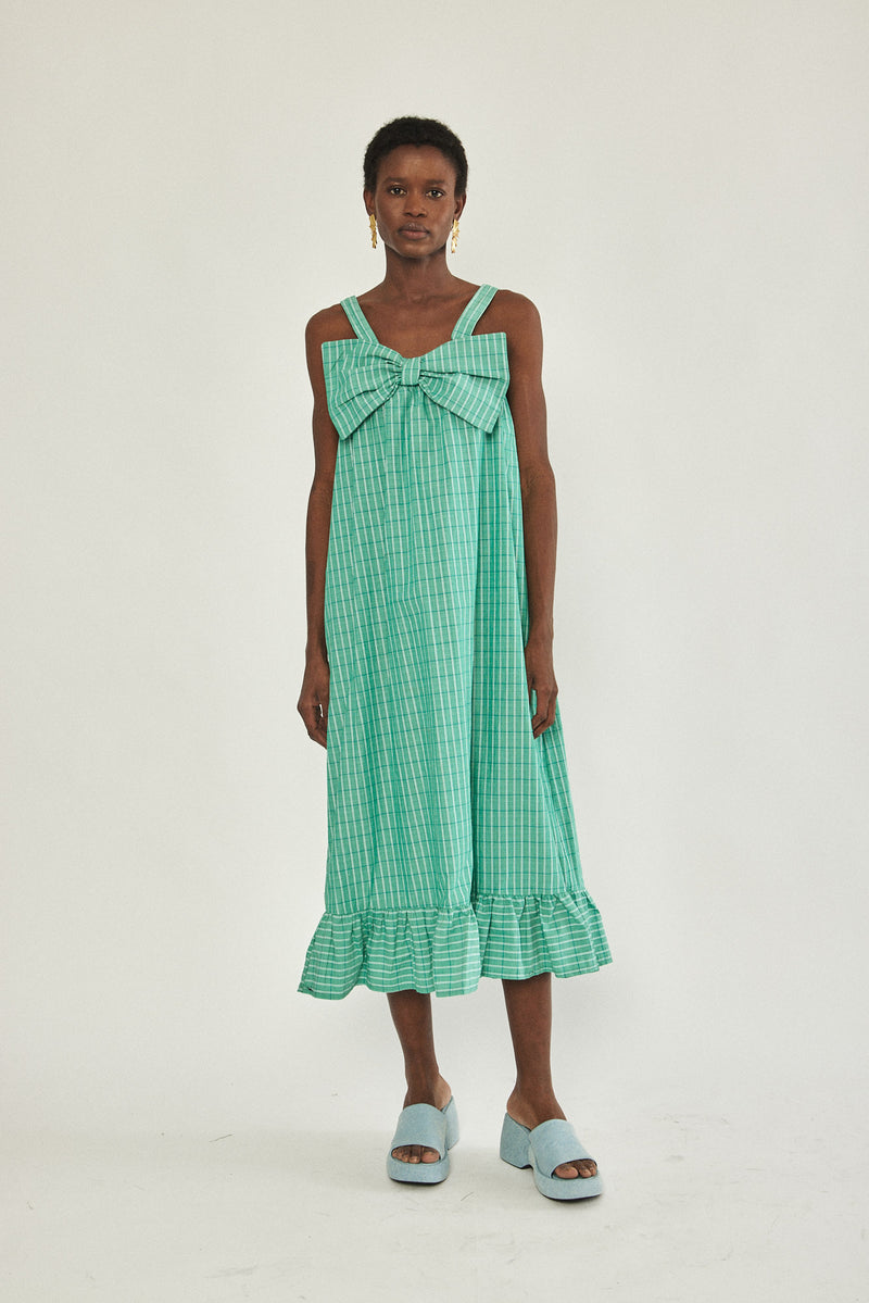 🌼Spring/Summer 2023 - 🎀 Bow dress - Retro green