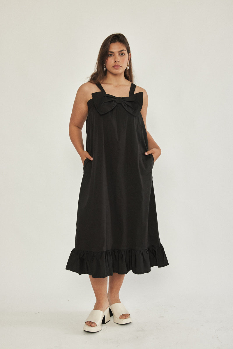 🌼Spring/Summer 2023 - 🎀 Bow dress - Black