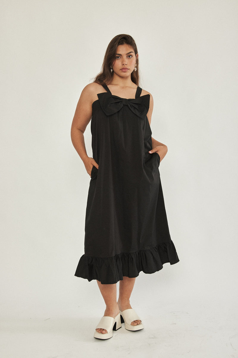 🌼Spring/Summer 2023 - 🎀 Bow dress - Black