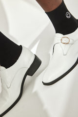 Monk shoes- Tsuki" 月 -in White 1